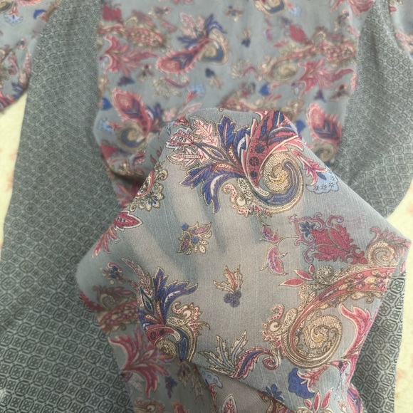 Cynthia Rowley boho floral/paisley top - Picture 4 of 4